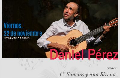 El compositor Daniel Pérez ofrece en Salamanca el recital poético ’13 sonetos y una sirena’